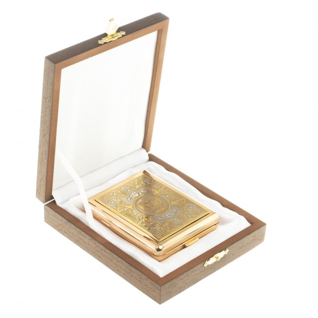 Портсигар с гравюрой "Герб Российской Федерации" Златоуст