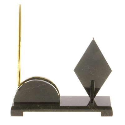 Мини-набор с часами &quot;Ромб&quot; камень змеевик