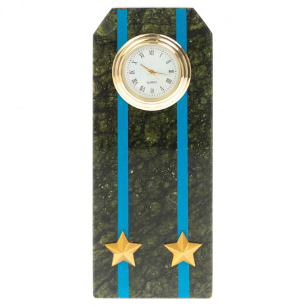 Часы "Погон подполковник ВВС, ВКС, ВДВ" серпентинит