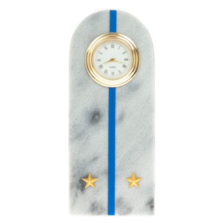 Часы-погон "Лейтенант МЮ" камень мрамор