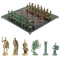 Шахматы "Римские войны" фигуры бронза / патина 44х44 см лемезит