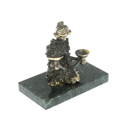 Сувенир статуэтка знак зодиака &quot;Весы&quot; из бронзы и камня