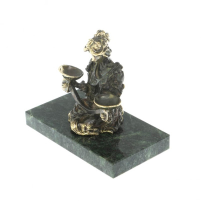 Сувенир статуэтка знак зодиака &quot;Весы&quot; из бронзы и камня