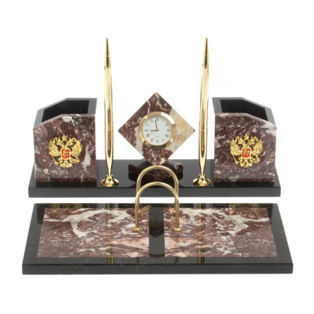 Письменный набор "Куб" из креноида