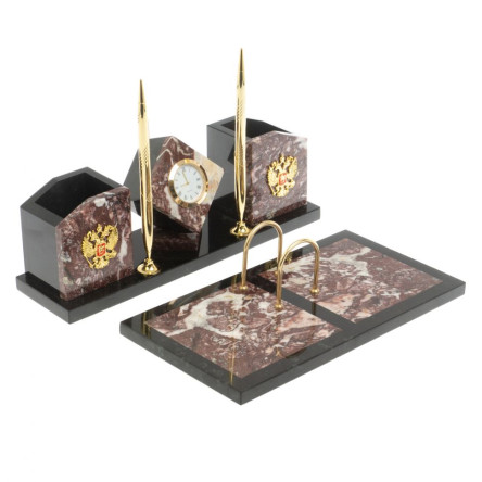 Письменный набор "Куб" из креноида