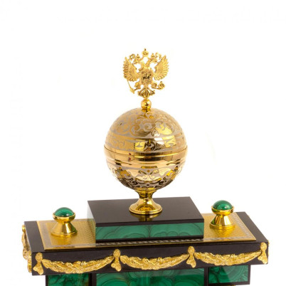 Письменный набор из малахита &quot;Держава&quot; Златоуст