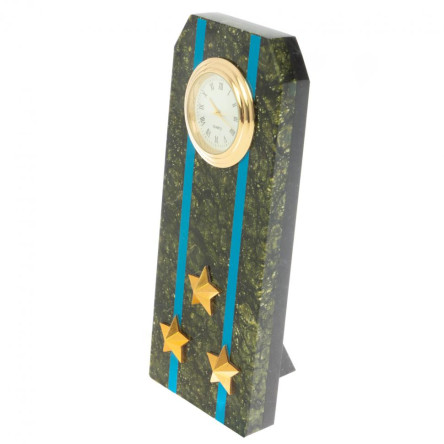 Часы "Погон полковник ВВС, ВКС, ВДВ" серпентинит