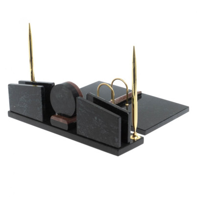 Письменный набор &quot;Фаворит&quot; из камня лемезит