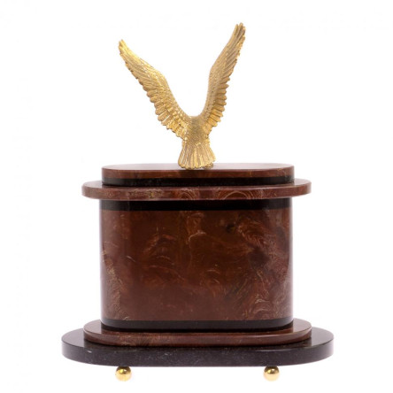 Часы "Горный орел" бронза лемезит