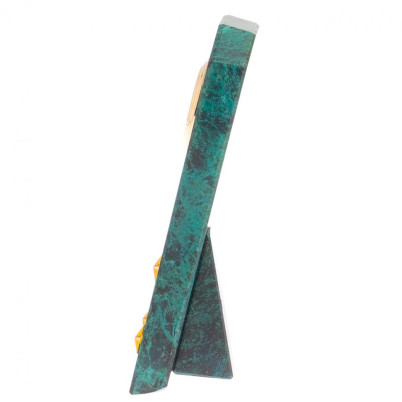 Часы "Погон старший лейтенант ВВС, ВКС, ВДВ" камень змеевик