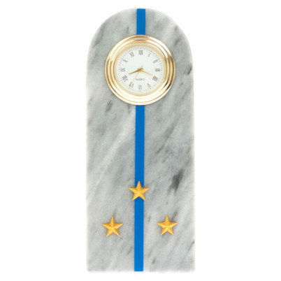 Часы-погон "Старший лейтенант МЮ" камень мрамор