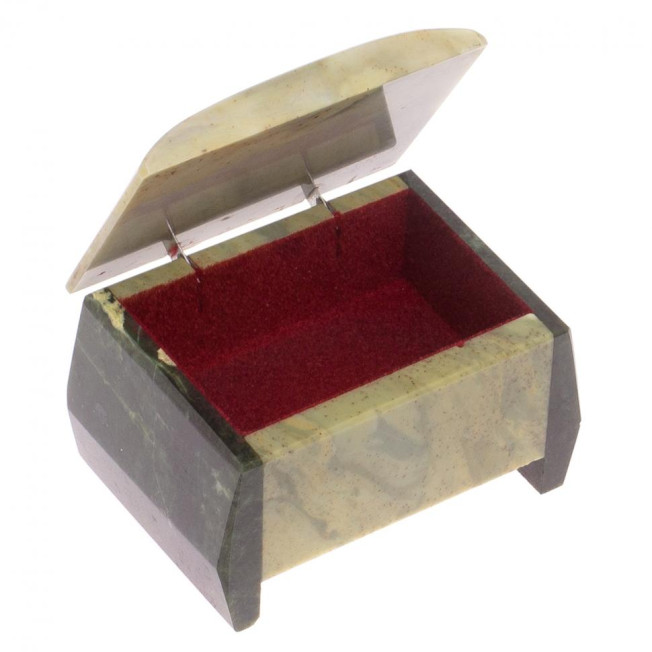 Шкатулка &quot;Персона&quot; из офиокальцита 9х6,5х5 см