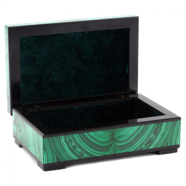 Малахитовая шкатулка "Классическая" 11х7х4,5 см