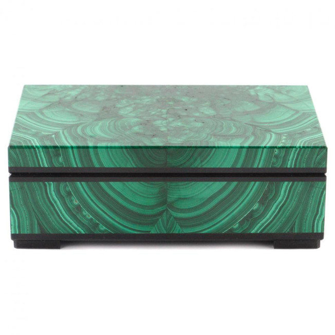 Малахитовая шкатулка "Классическая" 11х7х4,5 см