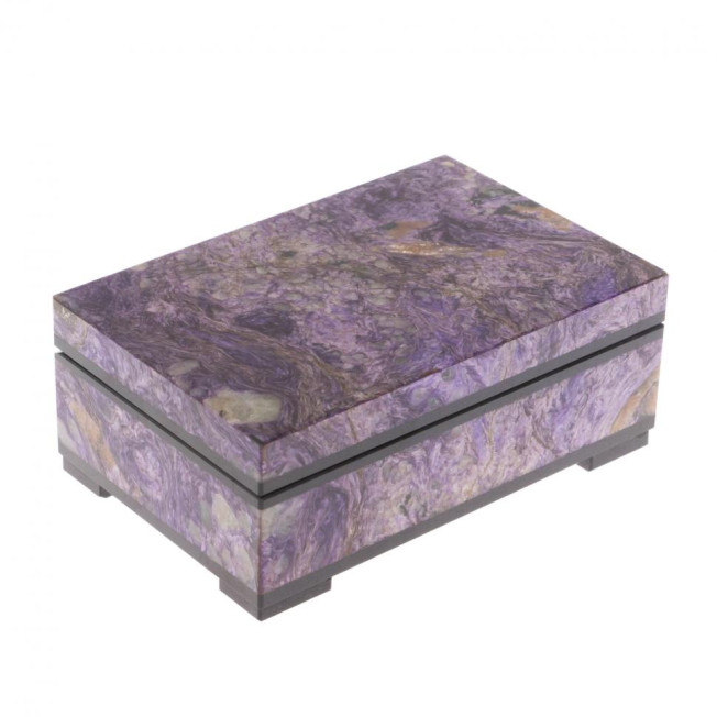 Шкатулка из чароита 10,5х7х4,5 см