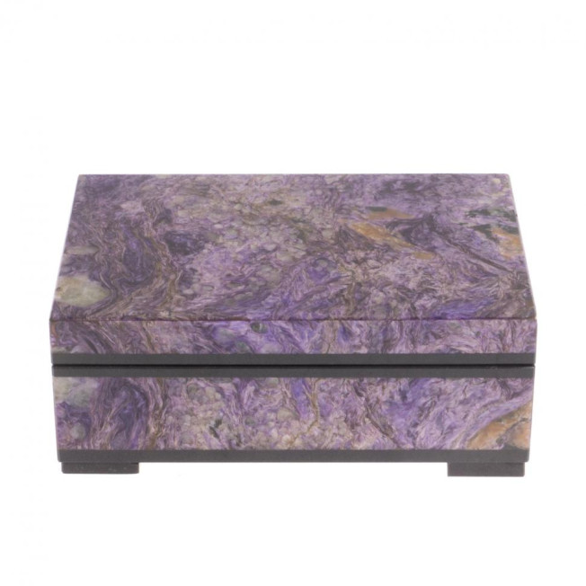 Шкатулка из чароита 10,5х7х4,5 см