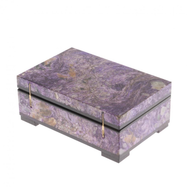 Шкатулка из чароита 10,5х7х4,5 см