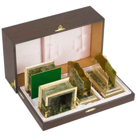 Настольный набор &quot;Президентский&quot; из нефрита