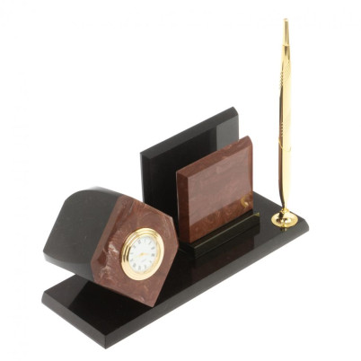 Мини-набор Куб с визитницей из лемезита