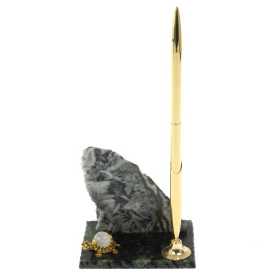 Подставка под ручку &quot;Скала&quot; магнезит змеевик