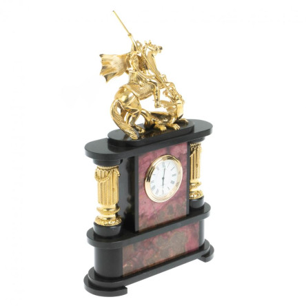 Часы "Георгий Победоносец" камень родонит