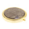 Карманное зеркальце круглое из борнита цвет золото