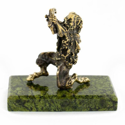 Сувенир статуэтка знак зодиака &quot;Стрелец&quot; бронза камень