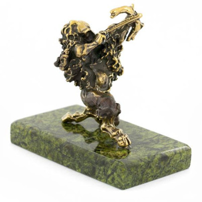 Сувенир статуэтка знак зодиака &quot;Стрелец&quot; бронза камень