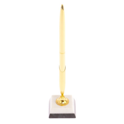 Подставка под ручку из белого мрамора 5х5х22 см