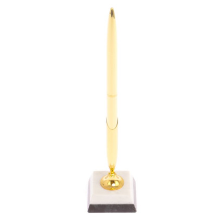 Подставка под ручку из белого мрамора 5х5х22 см