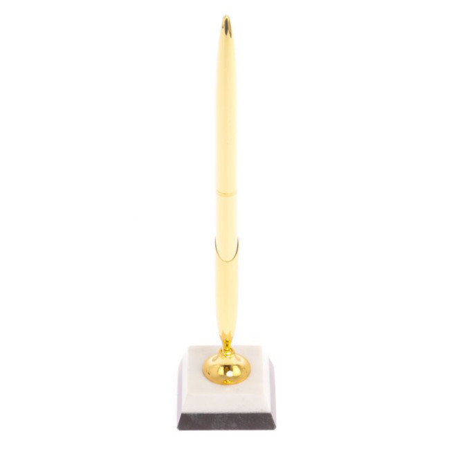 Подставка под ручку из белого мрамора 5х5х22 см