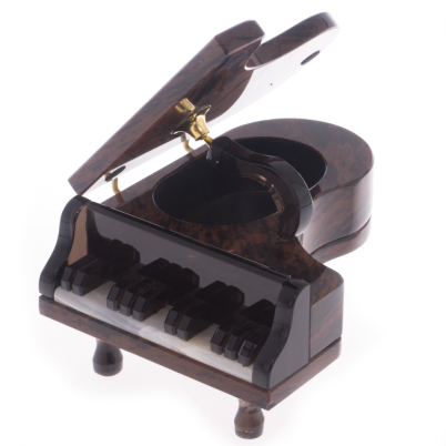 Шкатулка &quot;Рояль&quot; из коричневого обсидиана