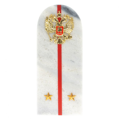 Сувенир погон &quot;Лейтенант МВД&quot; камень мрамор