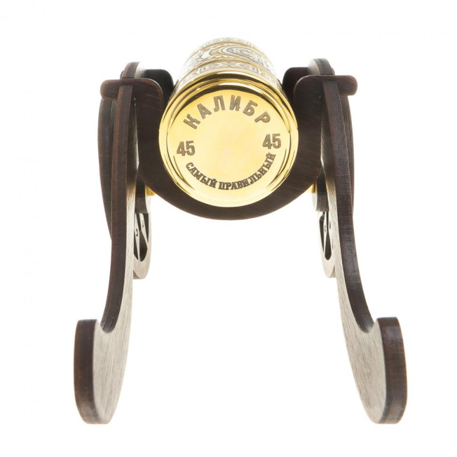 Стопка "Пушка" на подставке лафете Златоуст