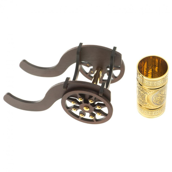 Стопка "Пушка" на подставке лафете Златоуст