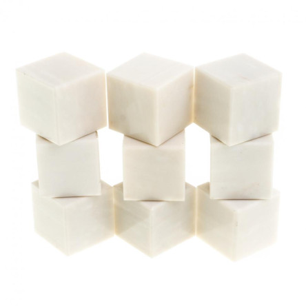 Камни для охлаждения виски 9 кубиков мрамор газганский