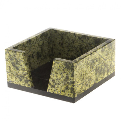 Письменный набор &quot;Герб&quot; с лотком для бумаг А4 и бюваром камень змеевик