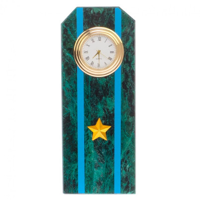 Часы "Погон майор ВВС, ВКС, ВДВ" камень змеевик