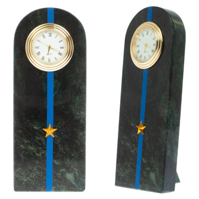 Часы-погон "Младший лейтенант МЮ" камень змеевик