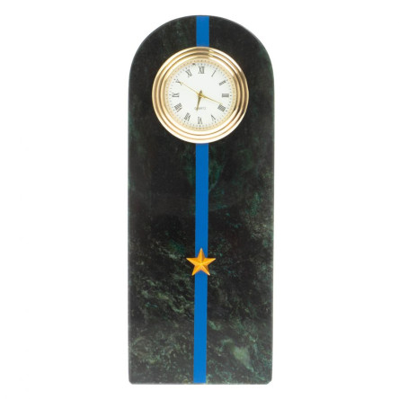 Часы-погон "Младший лейтенант МЮ" камень змеевик