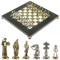 Шахматы "Дон Кихот" доска 28х28 см из камня мрамор змеевик