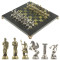 Шахматы "Олимпийские игры" доска 28х28 см из камня змеевик