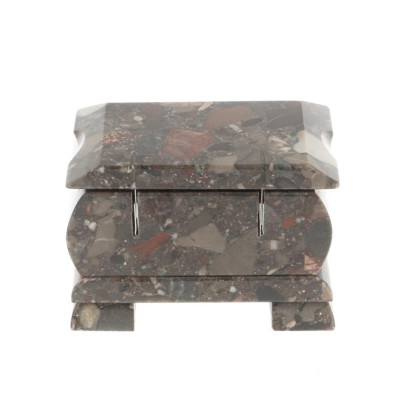 Шкатулка из конгломерата 9х6,5х6 см