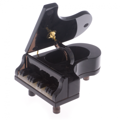 Шкатулка &quot;Рояль&quot; из черного обсидиана