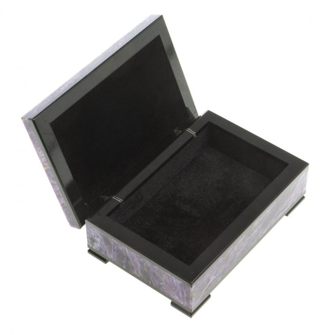 Шкатулка из чароита "Гармония" 10,5х7х4 см