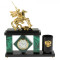 Настольный мини-набор "Георгий Победоносец" из малахита