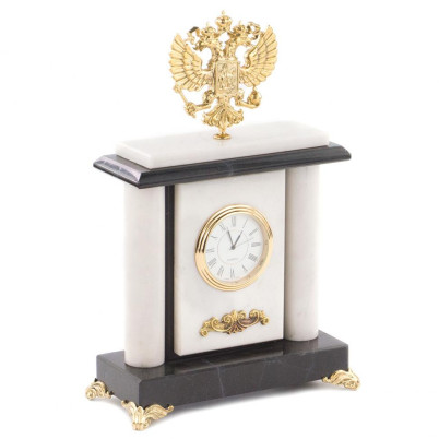 Часы из мрамора &quot;Герб&quot;