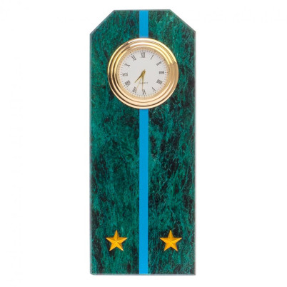 Часы "Погон лейтенант ВВС, ВКС, ВДВ" камень змеевик