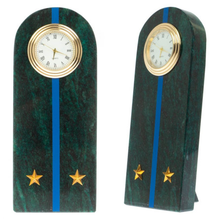 Часы-погон "Лейтенант МЮ" камень змеевик