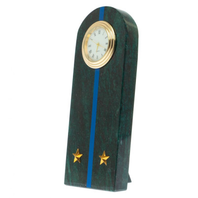 Часы-погон "Лейтенант МЮ" камень змеевик